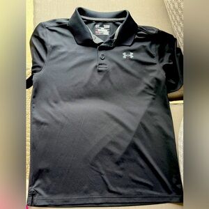 Under Armour Black Performance Polo Shirt YL